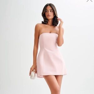 Meshki Blush Strapless Mini Dress